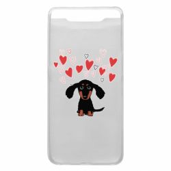 Чохол для Samsung A80 I love dachshund