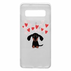 Чехол для Samsung S10 I love dachshund - PrintSalon