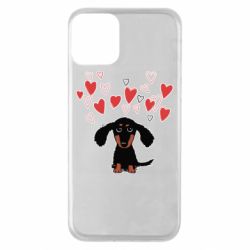 Чехол для iPhone 11 I love dachshund - PrintSalon