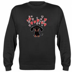 Cвитшот I love dachshund - PrintSalon