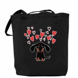 Эко-сумка I love dachshund - PrintSalon
