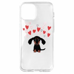 Чехол для iPhone 12 mini I love dachshund - PrintSalon