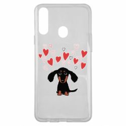 Чехол для Samsung A20s I love dachshund - PrintSalon