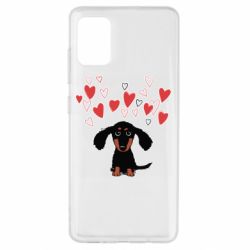 Чехол для Samsung A51 I love dachshund - PrintSalon