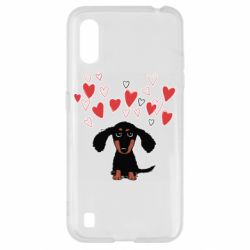 Чехол для Samsung A01/M01 I love dachshund - PrintSalon