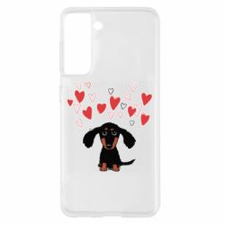 Чехол для Samsung S21 I love dachshund - PrintSalon