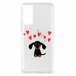 Чехол для Huawei P Smart 2021 I love dachshund - PrintSalon