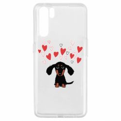 Чехол для Oppo A91/Reno3 I love dachshund - PrintSalon