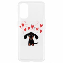 Чехол для Oppo Reno 4 I love dachshund