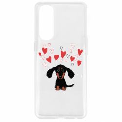 Чехол для Oppo Reno 4 Pro I love dachshund - PrintSalon