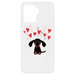 Чехол для Oppo Reno 5 Lite I love dachshund - PrintSalon