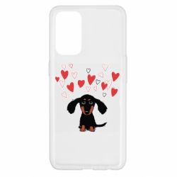 Чехол для Oppo Reno 5 4G I love dachshund - PrintSalon