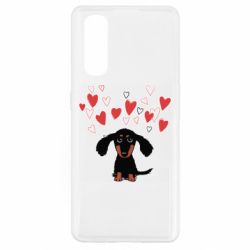 Чехол для Oppo Find X2 I love dachshund - PrintSalon
