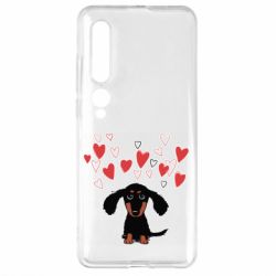 Чехол для Xiaomi Mi10/10 Pro I love dachshund - PrintSalon