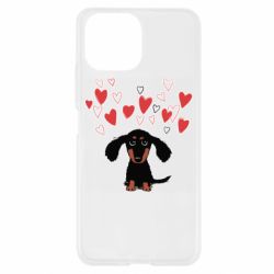 Чехол для Xiaomi Mi11 Lite I love dachshund - PrintSalon