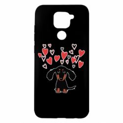 Чехол для Xiaomi Redmi Note 9/Redmi 10X I love dachshund - PrintSalon