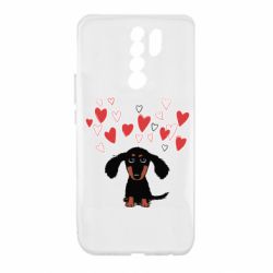 Чехол для Xiaomi Redmi 9 I love dachshund