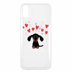 Чехол для Xiaomi Redmi 9a I love dachshund - PrintSalon