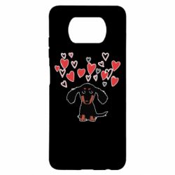 Чехол для Xiaomi Poco X3 I love dachshund - PrintSalon