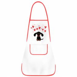 Фартук I love dachshund - PrintSalon