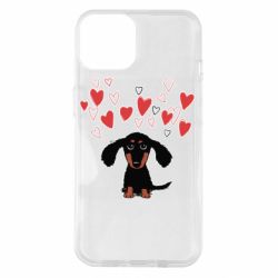 Чехол для iPhone 14 I love dachshund