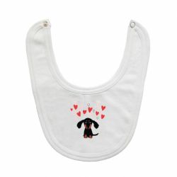 Слюнявчик  I love dachshund