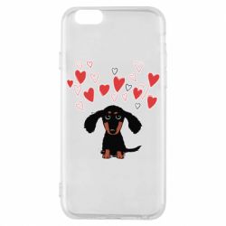 Чохол для iPhone 6/6S I love dachshund