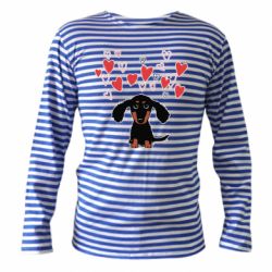 Тільник з довгим рукавом I love dachshund