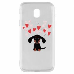 Чехол для Samsung J3 2017 I love dachshund - PrintSalon