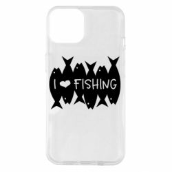 Чехол для iPhone 14 I Love Fishing
