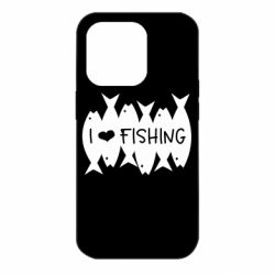 Чохол для iPhone 14 Pro I Love Fishing - PrintSalon