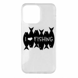 Чохол для iPhone 14 Pro Max I Love Fishing - PrintSalon