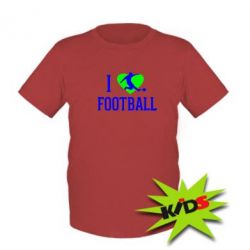 Дитяча футболка I love football - PrintSalon
