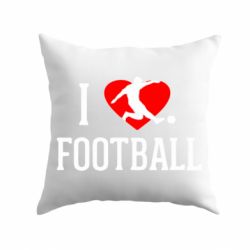 Подушка I love football - PrintSalon