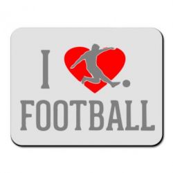 Килимок для миші I love football - PrintSalon