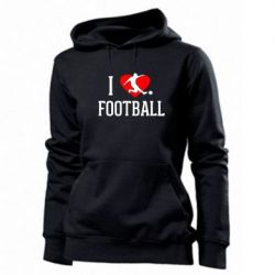 Худі жіноче I love football - PrintSalon