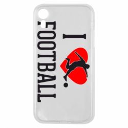 Чохол для iPhone XR I love football - PrintSalon