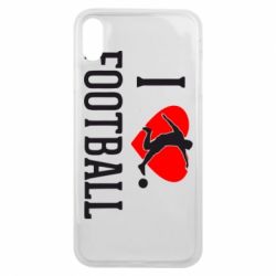 Чохол для iPhone Xs Max I love football - PrintSalon