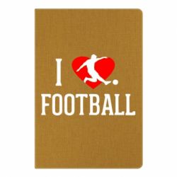 Блокнот з принтом I love football - PrintSalon