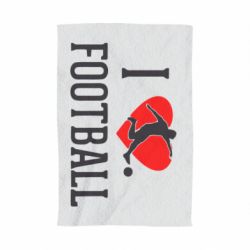 Рушник з принтом I love football - PrintSalon