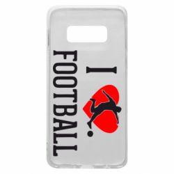 Чохол для Samsung S10e I love football - PrintSalon