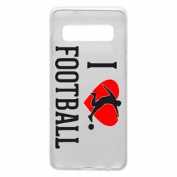 Чохол для Samsung S10 I love football - PrintSalon