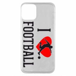 Чохол для iPhone 11 I love football - PrintSalon