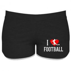 Жіночі шорти I love football - PrintSalon
