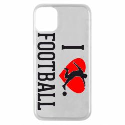 Чохол для iPhone 11 Pro I love football - PrintSalon