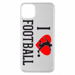 Чохол для iPhone 11 Pro Max I love football - PrintSalon