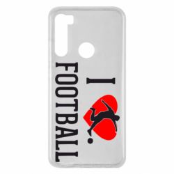 Чохол для Xiaomi Redmi Note 8 I love football - PrintSalon