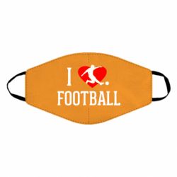 Маска багаторазова I love football - PrintSalon