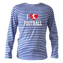 Тільник з довгим рукавом I love football - PrintSalon