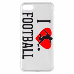 Чохол для iPhone SE 2020 I love football - PrintSalon